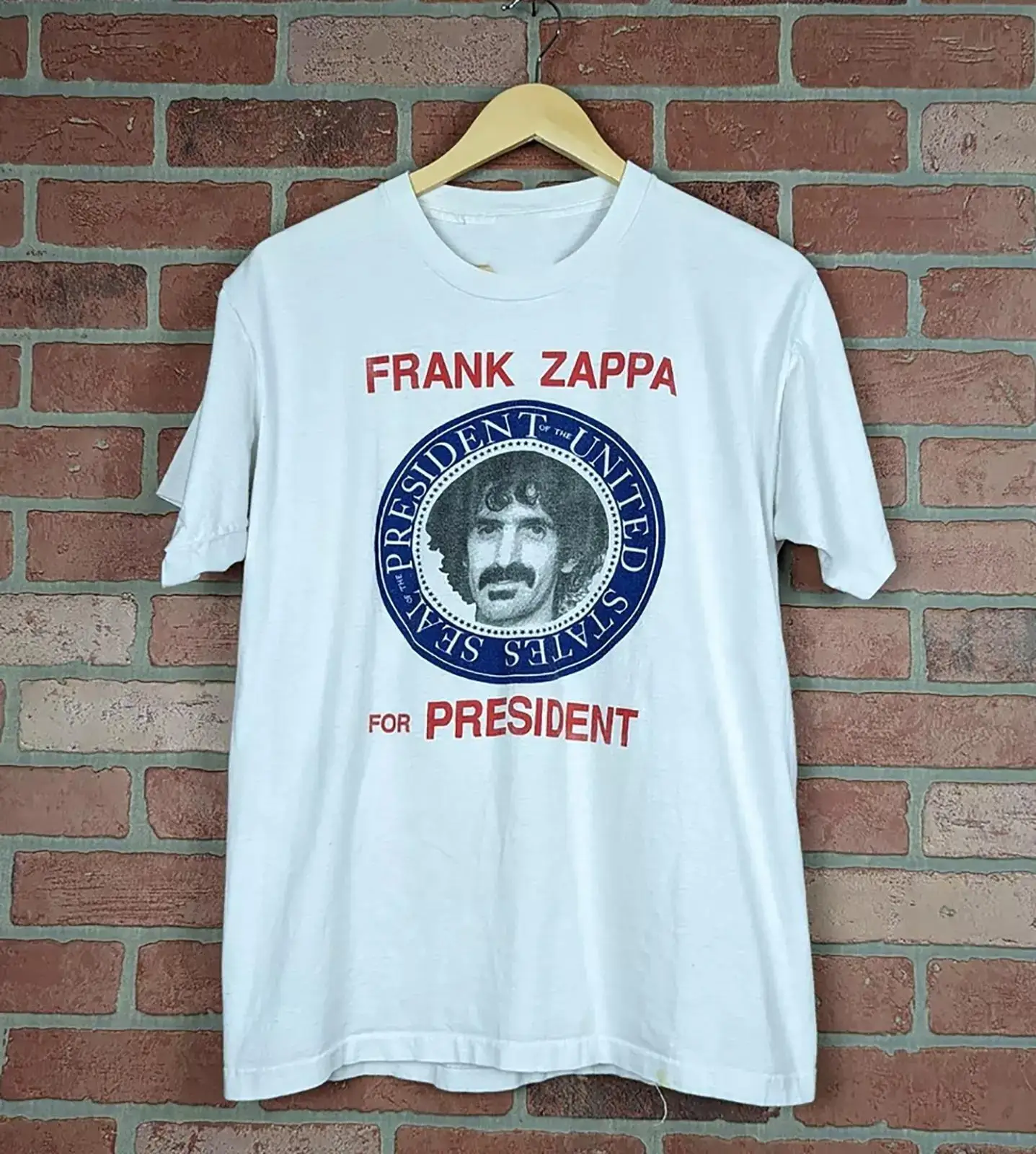 

1992 Frank Zappa for President Gift For Fan White Tshirt Graphic new