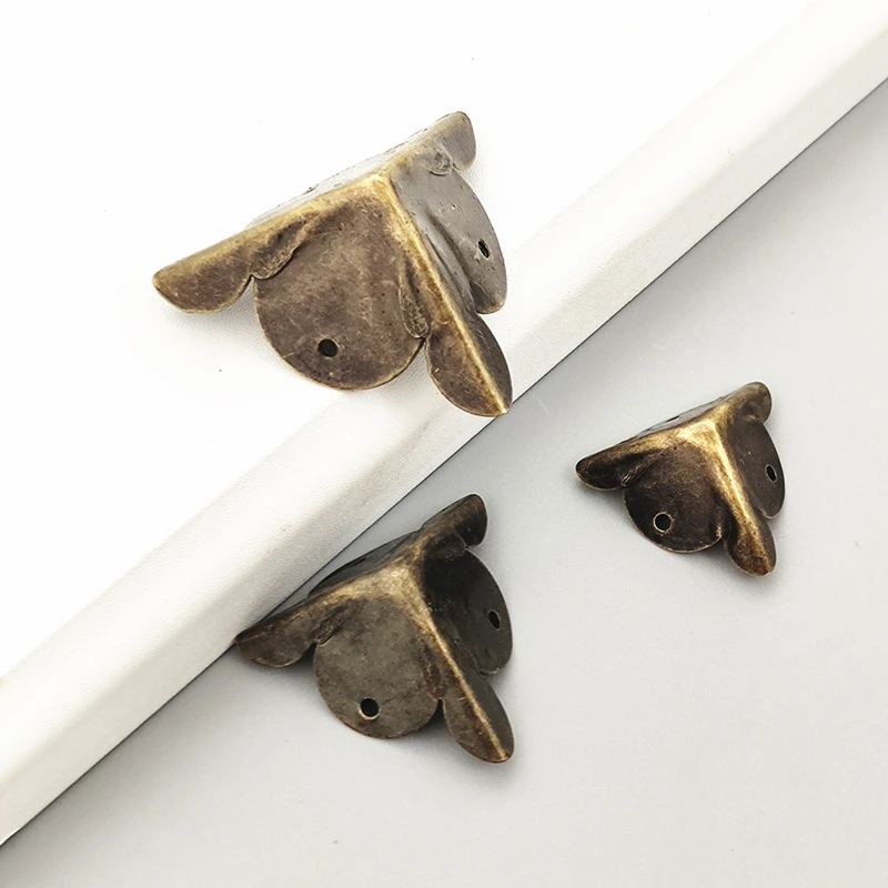 Metal Corner Brackets 4/8/10pcs Fastening Protectors For Wooden Box Cabinet Chest Decorative Shelf Support Furniture Fittings