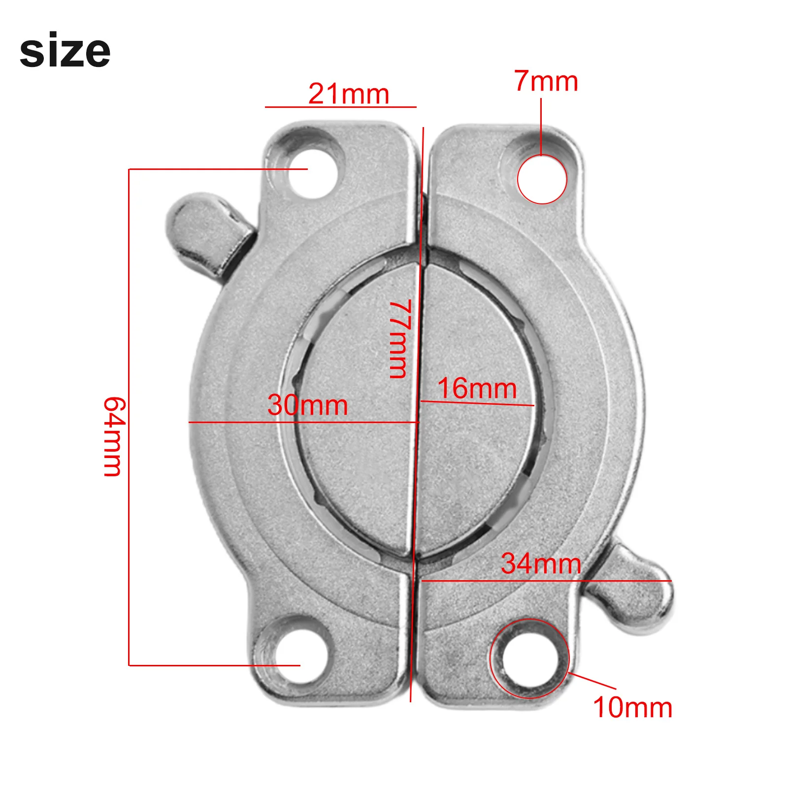 Card Design Desktop Connector Plane Connector Anti-rust Easy To Use Firm Connection Half-moon Design For Desktops