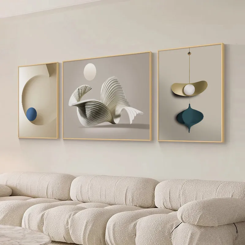 Background wall decoration painting living room high-end atmosphere high-end wall 2025 new model
