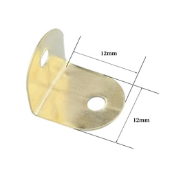 20Pcs Metal Angle Bracket Small Furniture Connecting Parts Mini Picture Photo Brackets L Shape Corner Joint Brace with Screws