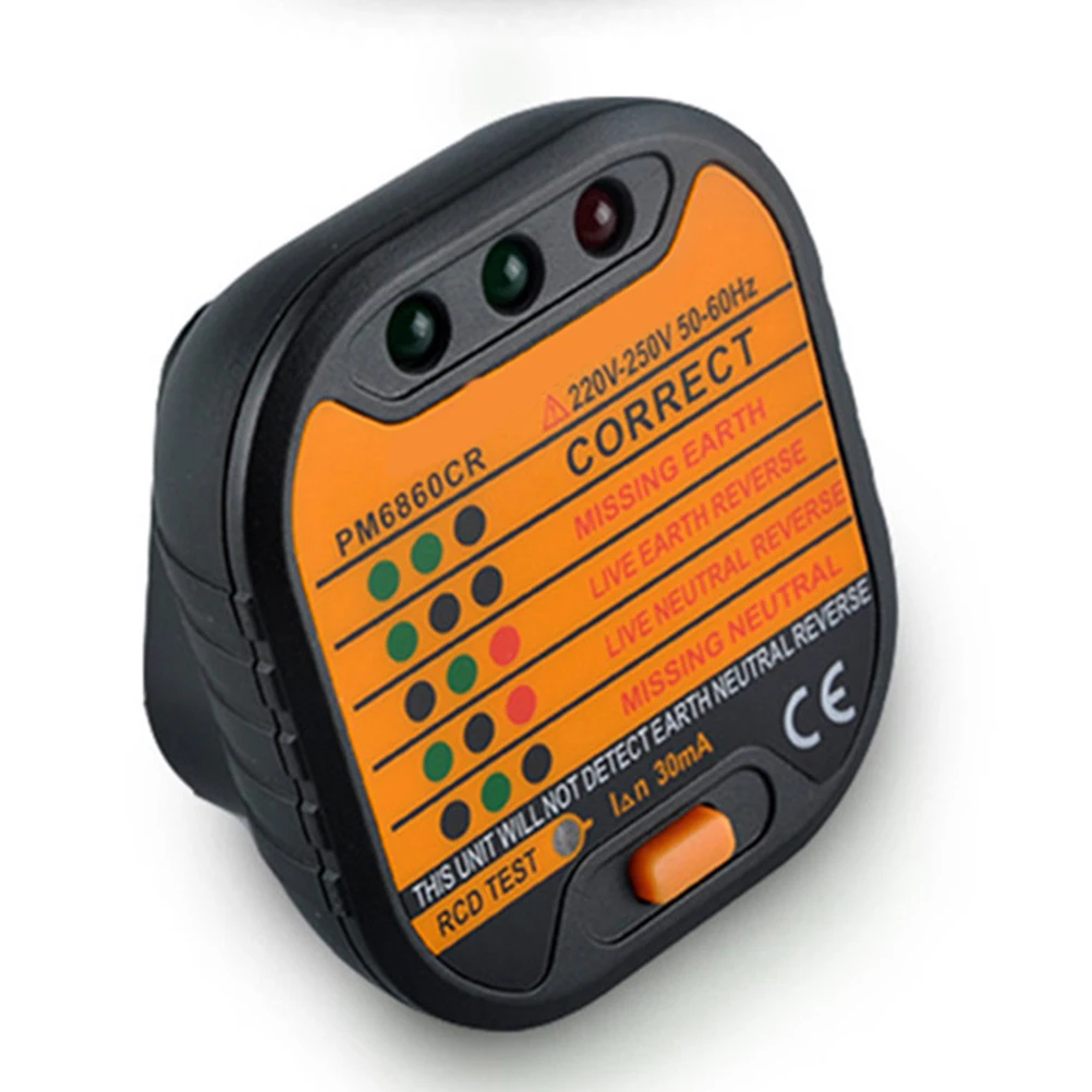 

Socket Safety Tester Portable Line Testing Device Easy to Use for Household Electric Safety Au Plug Socket Tester
