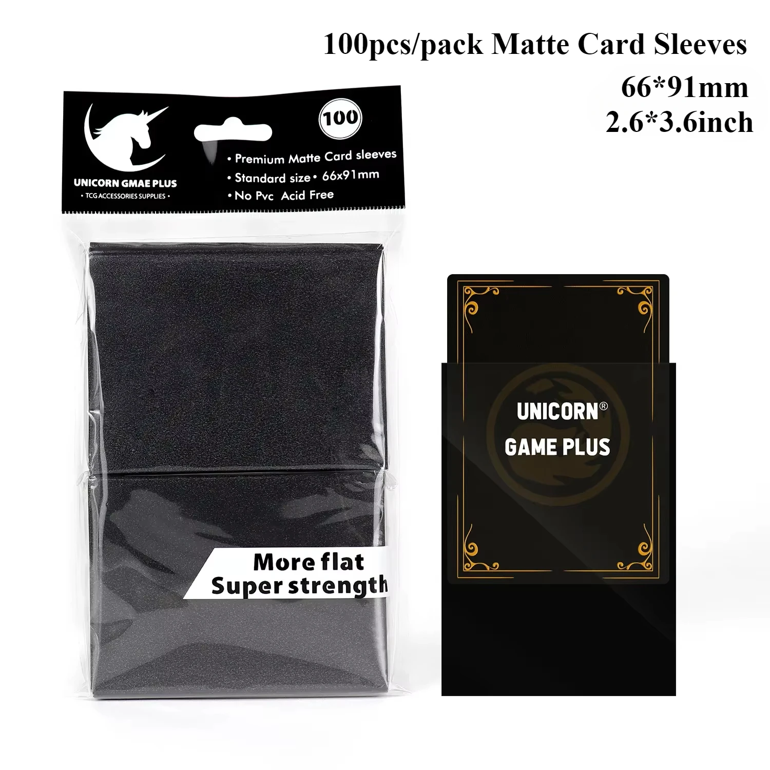 100PCS 66x91mm Matte Standaard Maat Kaart Mouwen TCG Trading Cards Protector Voor Tarot Shield Bordspellen magische Cover PKM