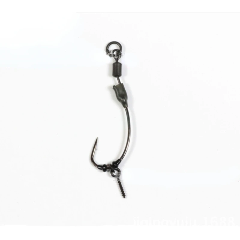 60pcs Fishing Hooks Carp Fishing Beads Ronnie Fish Group European Rig Hanging Sea Pole Long Range Throwing Fishhook pesca 낚시