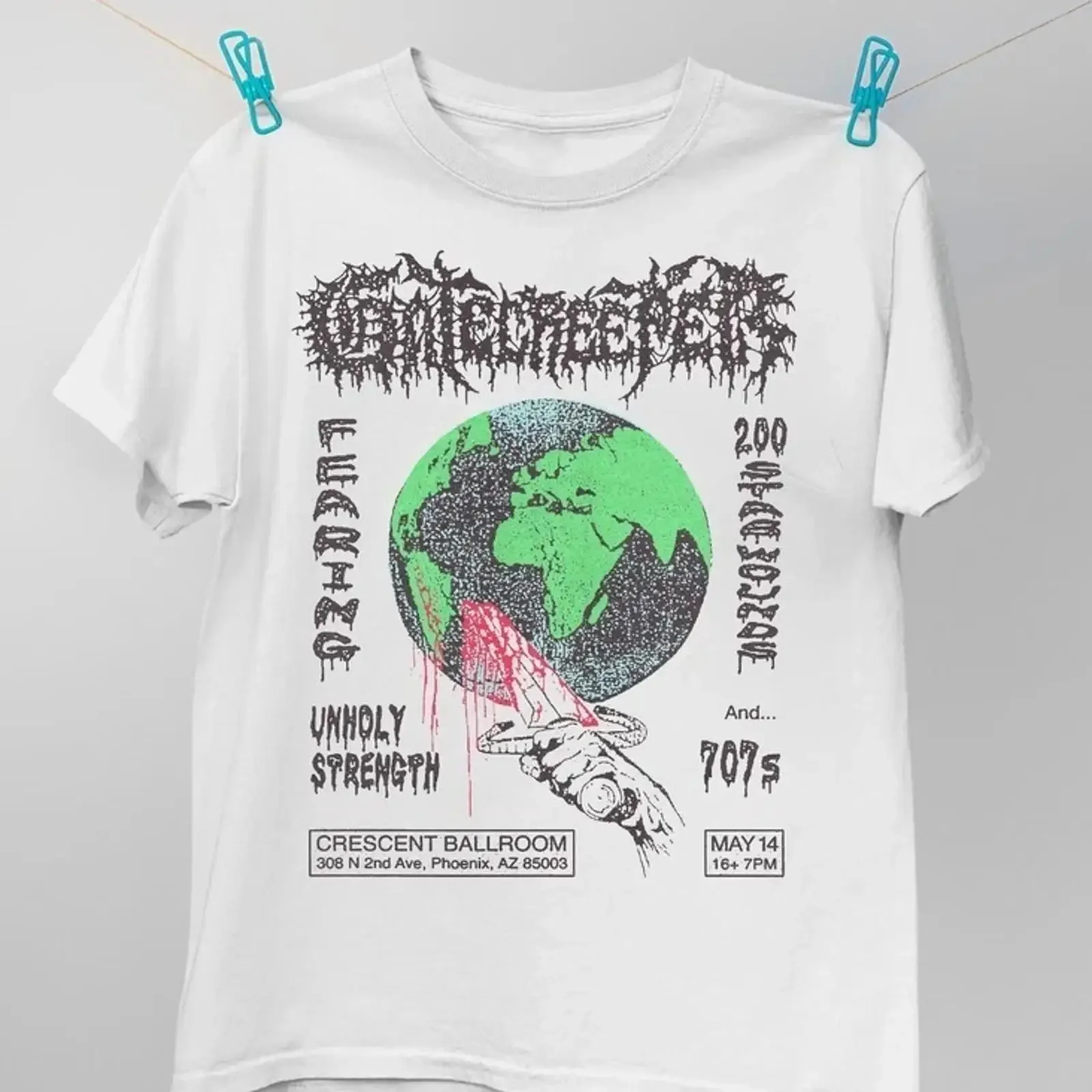 Collezione Gatecreeper Band Cotone Regalo per Ventaglio dalla S alla 5XL T Shirt SN237 vintage Washed fashion