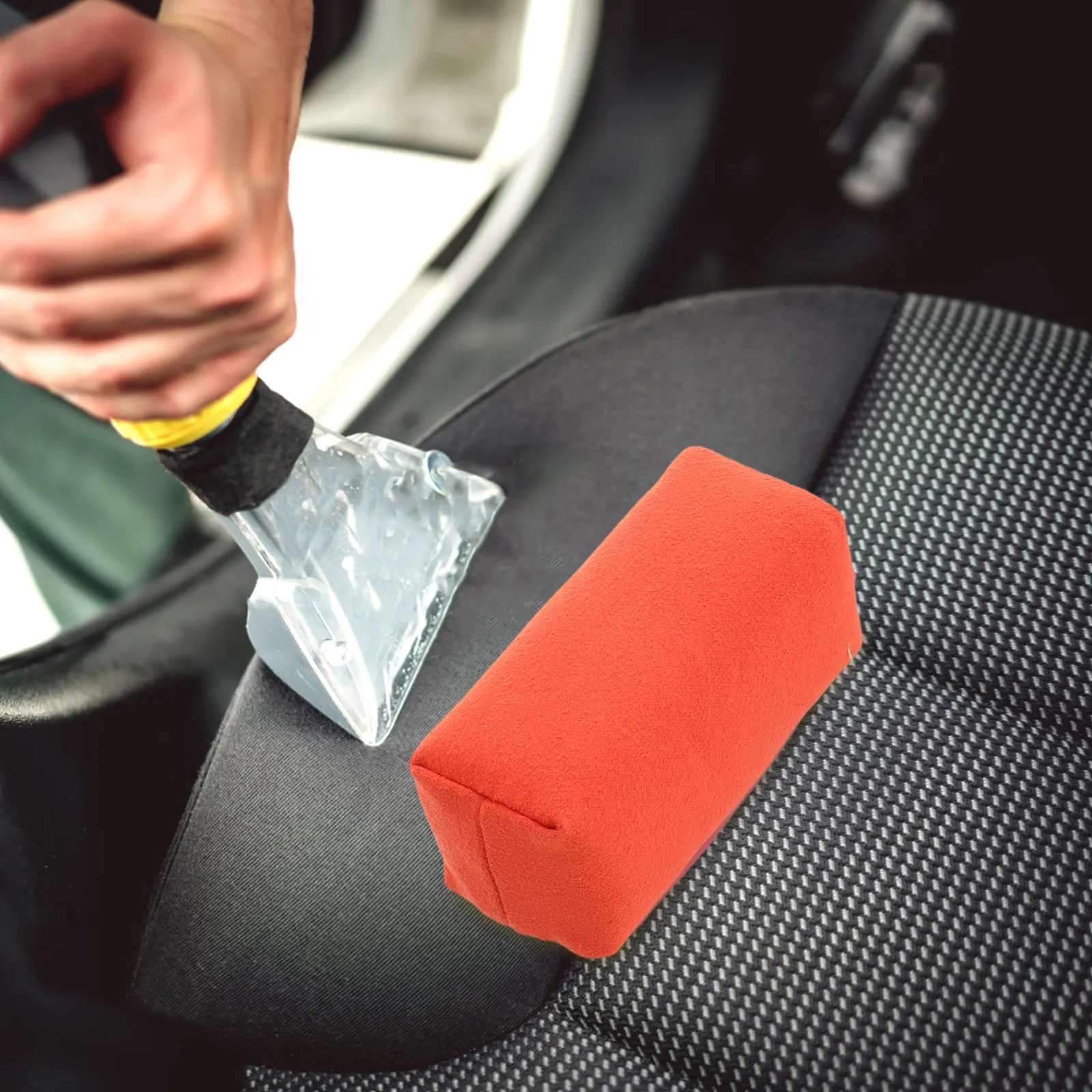 Car Ceramic Coating Applicator Sponge Precision Paint Care Pad Non-Scratch Buffing Cleaning Tool for Auto Detailing Wax Polish