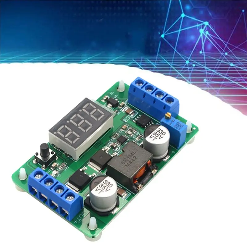 A93E-LTC1871 100W DC-DC Step Up Boost Converter 3.5V-30V Power Supply Module With LED Digital Voltmeter For DIY Projects