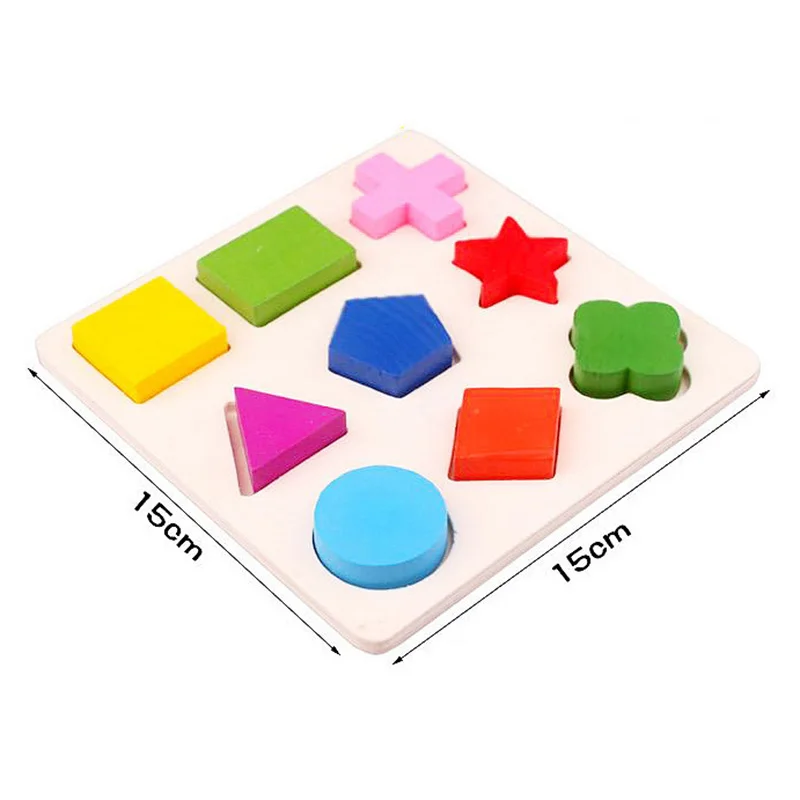 

[Early Education] Baby Geometry Puzzle - Large Pieces+Rounded Edges, Sensory Training/Parent-Child Learning