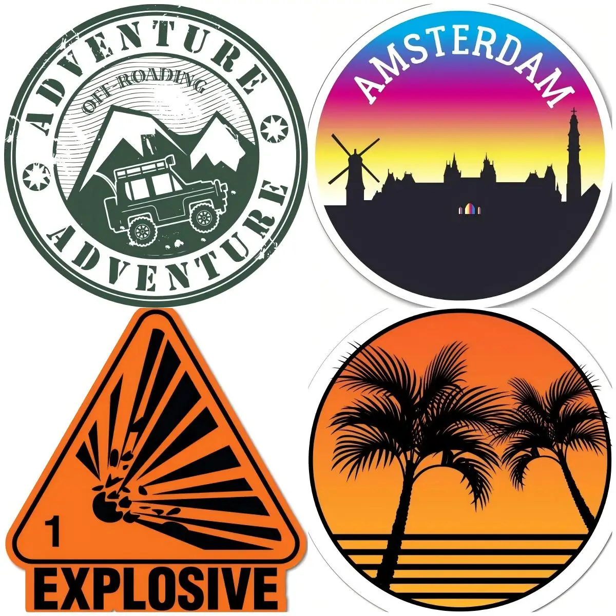 Adventure Awaits Car Sticker Motorcycle Windows Laptop Accessories Decal Anime Decor Travel Decorations