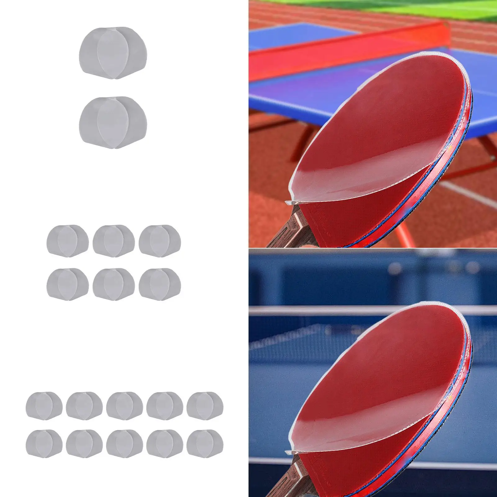 Table Tennis Racket Protective Film Scratchproof Wear Resistant Dustproof Practical Clear Table Tennis Racket Protection Sheet