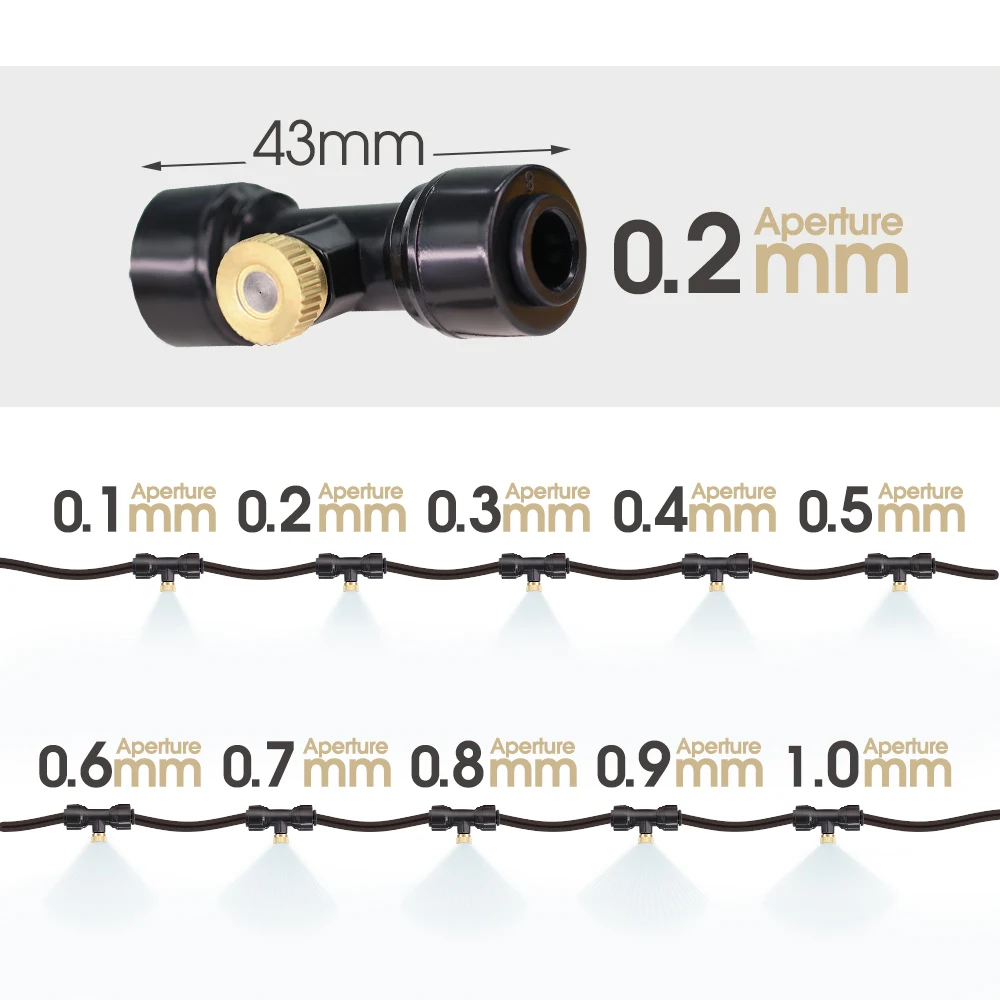 45W 0.2MM zestaw do zamgławiania pompy automatyczne samozasysanie system chłodzenia nawadniania ogród Patio sterowanie zegarem nawadniania