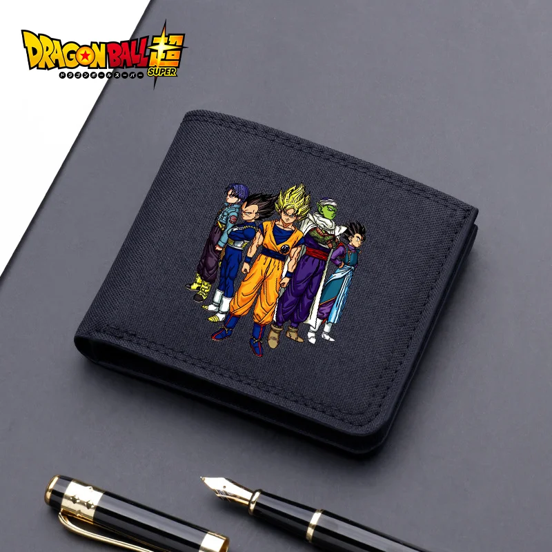 Dragon Ball Short Wallet Cartoon Money Bags Business Children Change Purse Card Holders Hasp Multi-card Slot Coin Wallets Gifts