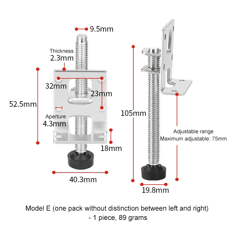 4pcs Furniture Levelling Feet Height Adjusters Non-Slip Base  Heavy Duty Tables Chairs Cabinets Sofa Adjustable Support Legs