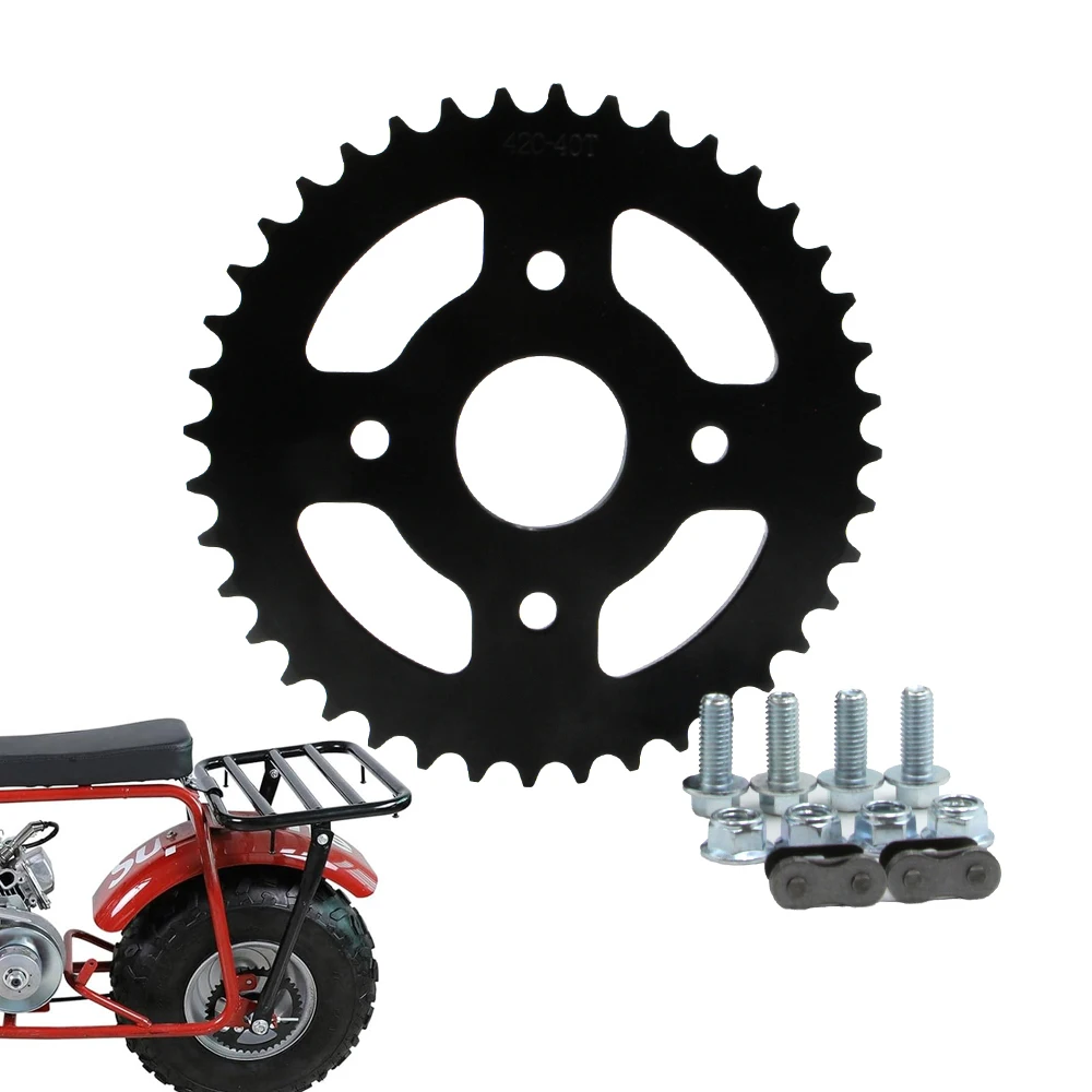 Mini Bike Sprocket 420 Chain 40 Tooth Replacement for Coleman BT200X CT200U CT200U-EX Baja Warrior TrailMaster Massimo MB165