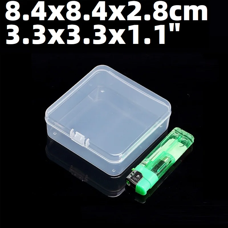 Mini Plastic Box Rectangular Translucent Packing Box Dustproof Durable Strong Jewelry Button Sundries Storage Case Conta