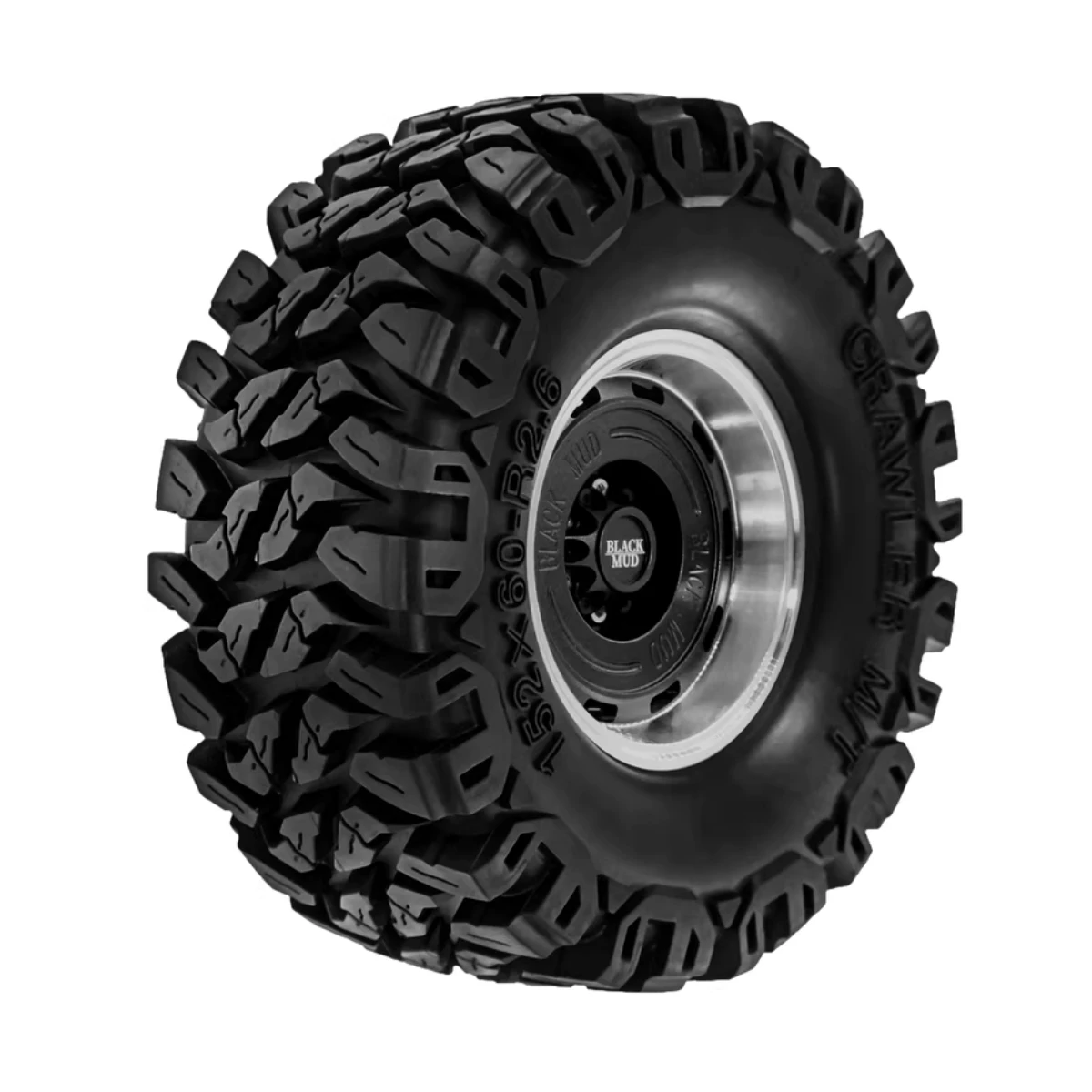 

2.6 Inch RC Crawler Tires and Wheel Hub Sets (4pcs) for 1:7 Scale RC Climb Car mk07