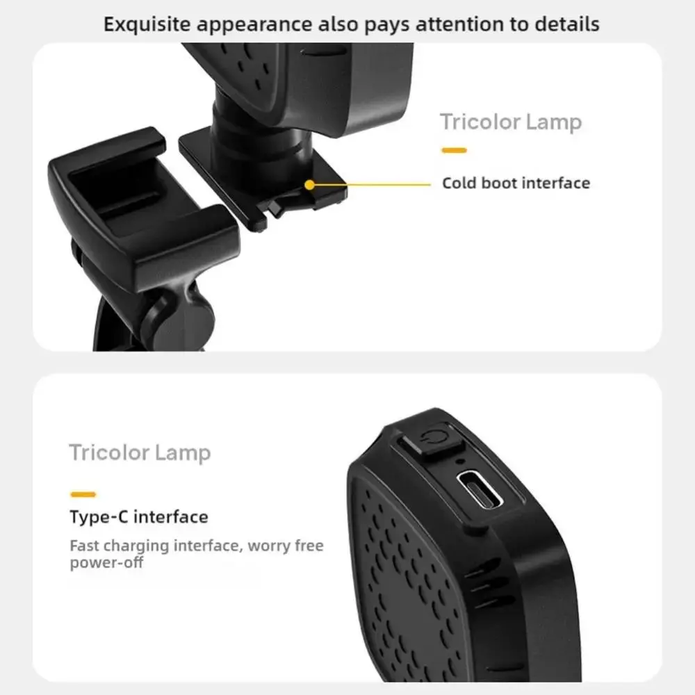 Clip on Portable LED Selfie Light Adjustable Brightness 3 Color Light Clamp Photography Light Rotated Removable Mini LED Flashes