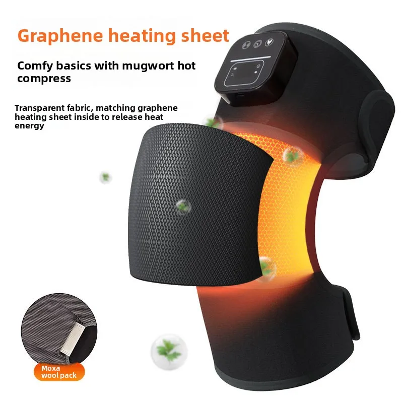 전기 가열 무릎 보호대 뜸 온열 압박 무릎 관절 마사지기 진동 마사지 다리 보호대