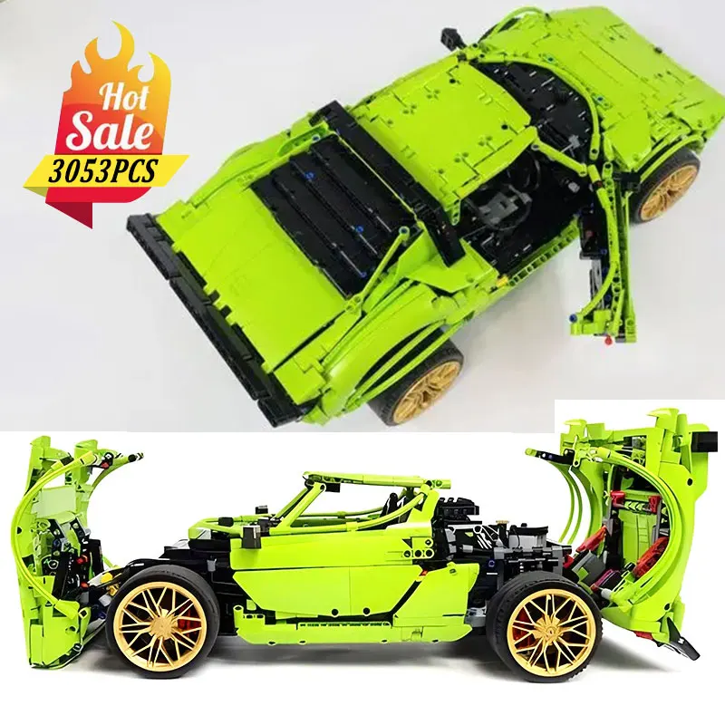 

New MOC-93183 Technical Car 1974 Building Blocks Bricks Educational Puzzle Toy Christmas Gift For Kid