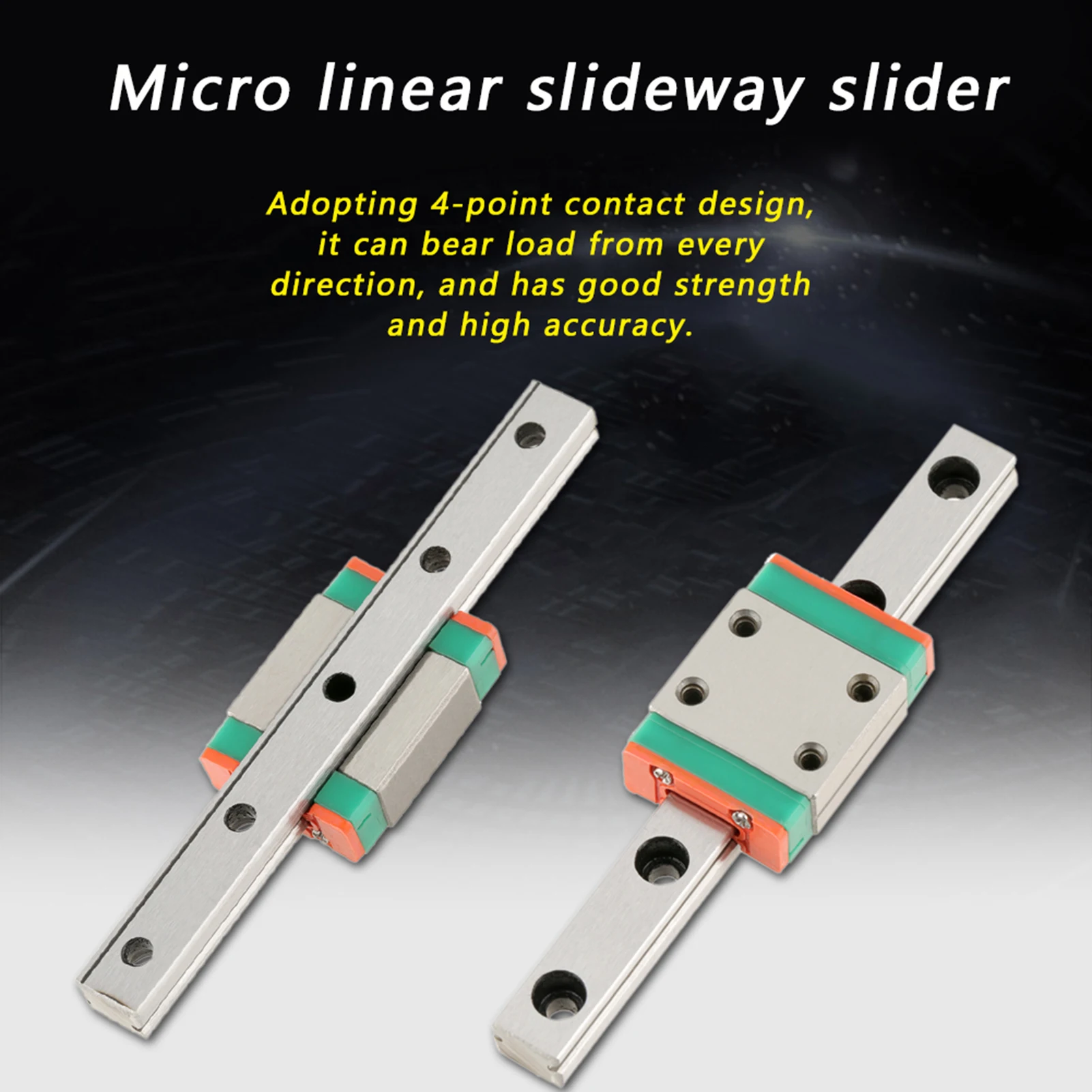 1pc LML7B Miniature Linear Rail Guide 7mm Width Slide Block(70mm)