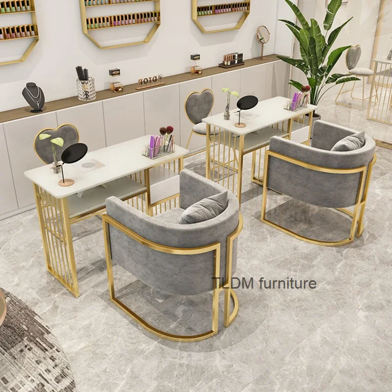 

Nordic Luxury Nail Table Modern Speciality Exquisite Design Manicure Table Simple Salon Mesinha De Manicure Furniture HD50ZJ