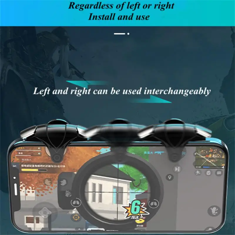 Gioco per telefono cellulare Trigger Gioco PUBG Shooter Joystick Gamepad Tiro ABS Tasto di mira Controller L1 R1 per IOS Android