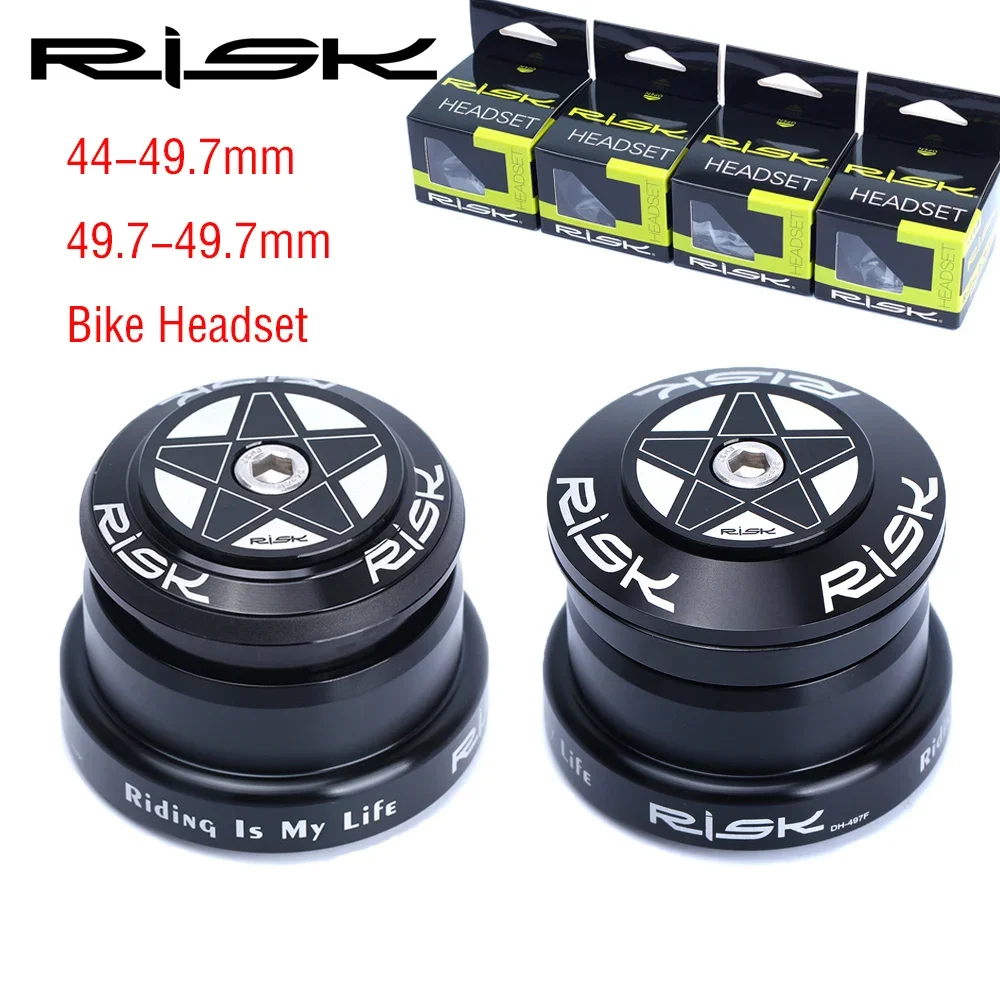 Risk Semi-Integrated Bike Headset Double Bearing DH External Bicycle Headset for 28.6 1 1/8 \