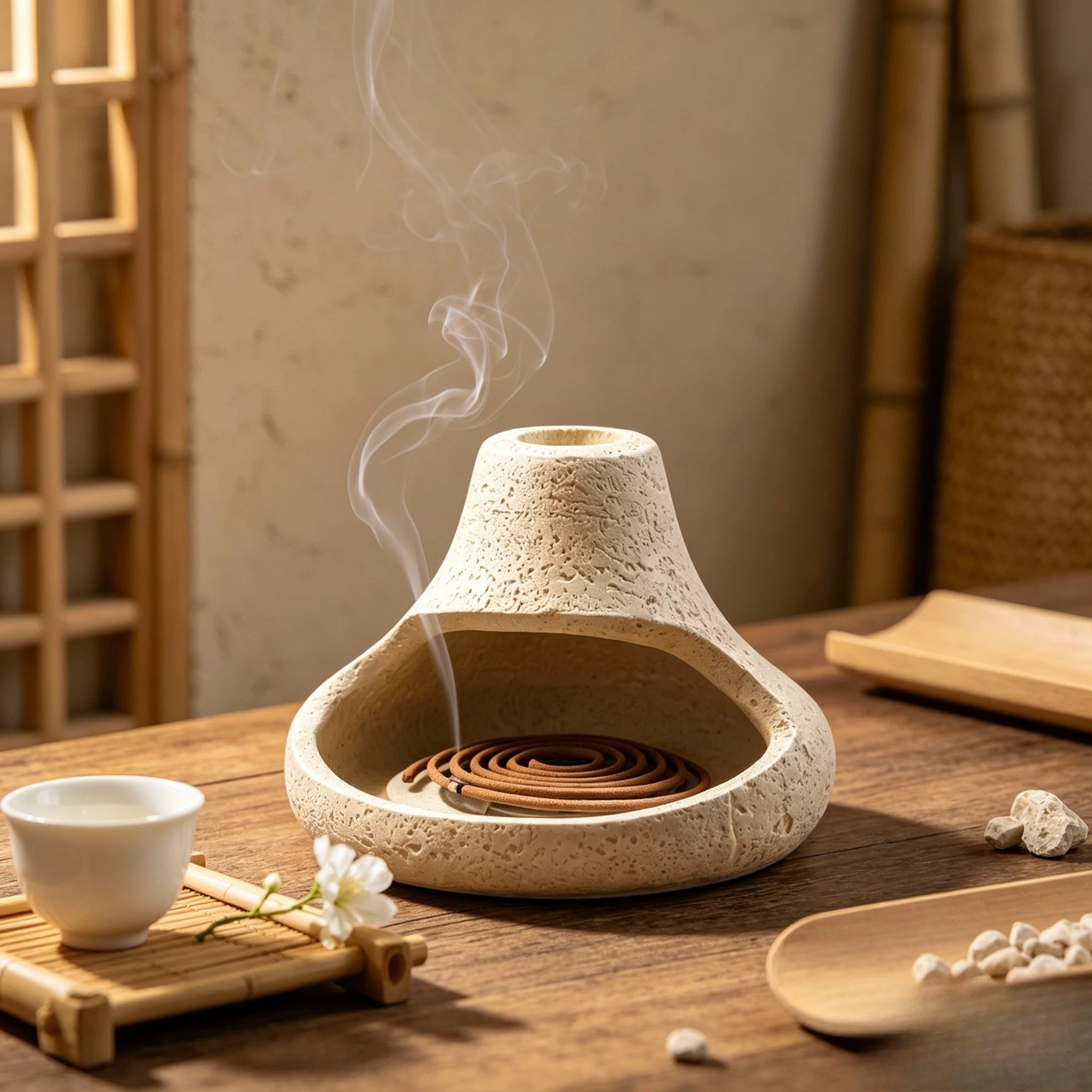 stone-incense-holder-bowl-fireproof-ash-catcher-solid-aromatherapy-burner-stand-rustic-desk-decor-home-office-yoga-meditation