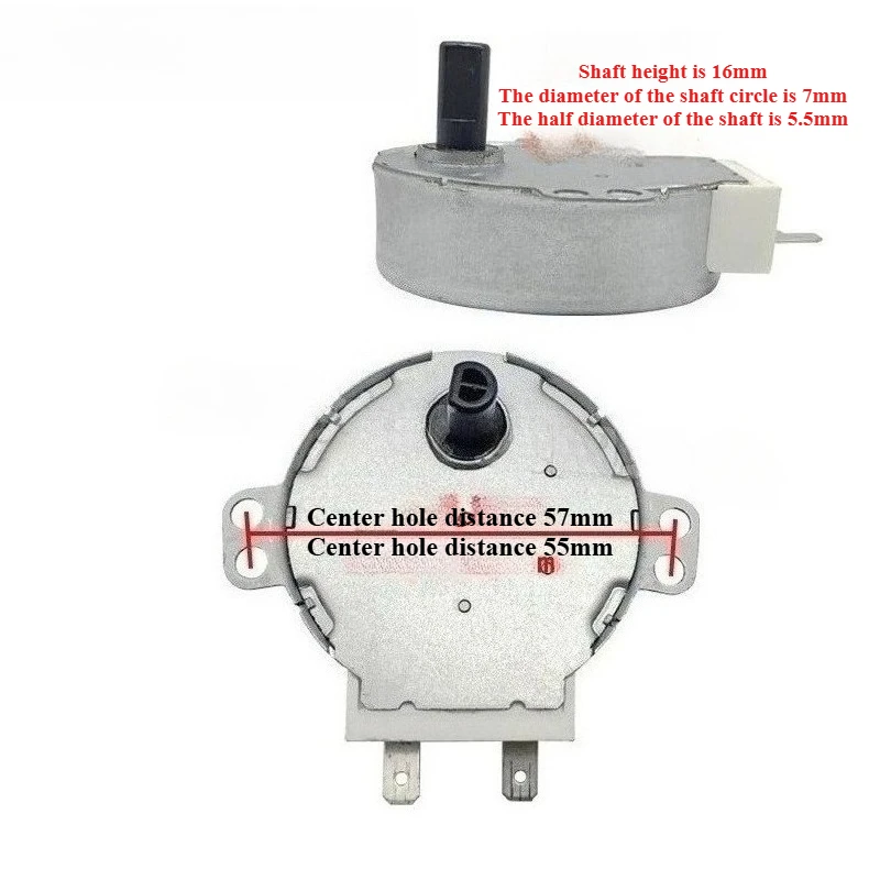 Applicable to Turntable Synchronous Motor for Grants Microwave Oven Tray Motor D-hole SM-16T AC 30V 50/60HZ Accessories