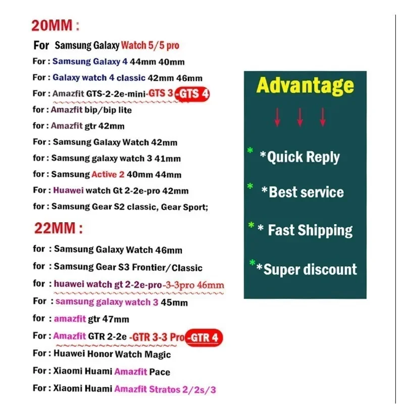 Ремешок силиконовый для Amazfit bip, браслет для часов Amazfit GTS/2/2e/3/4 GTS2 Mini/GTR 4/3/Pro/47 мм/GTR2/2e/stratos 2/3, 20 мм/22 мм