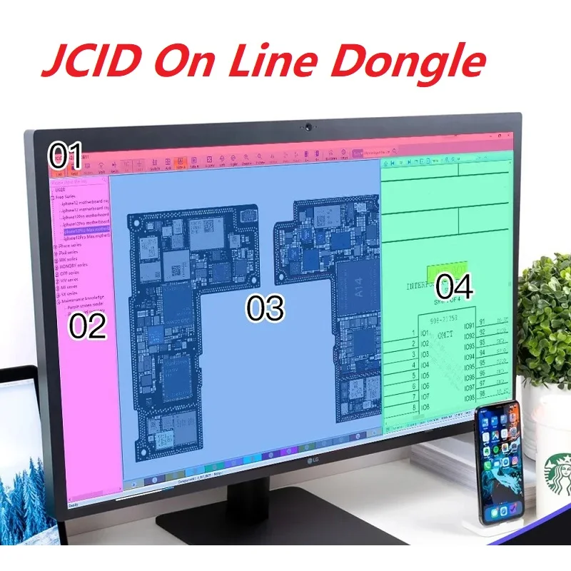 

JCID XZZ ZXW WUXINJI Схематическая схема Bitmap Система запроса обслуживания для IPhone Ipad Samsung Google Интегрированное программное обеспечение
