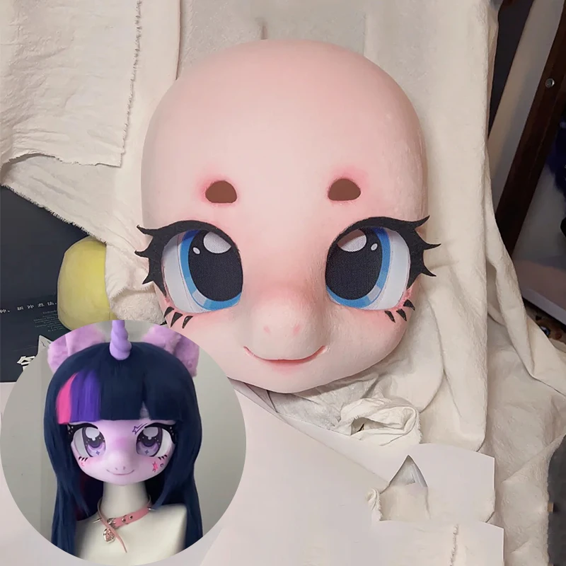 Kigurumi Fursuit الراتنج شبح كيغ سلسلة ثلاثية الأبعاد مطبوعة الجمجمة شل الوحش زي قناع Fursuit الراتنج الوحش دعوى رئيس قذيفة قناع