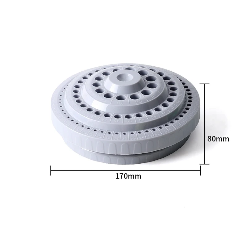 Dental Burs Storage Box, 360 Degree Rotating Organizer