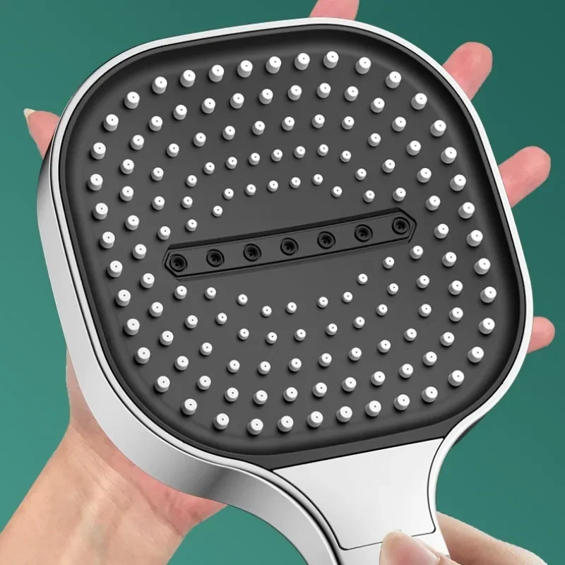 13CM Large Panel Shower 3 Modes Shower Head High Pressure Water Massage Shower Head Set with Cartridge Bathroom Accessories