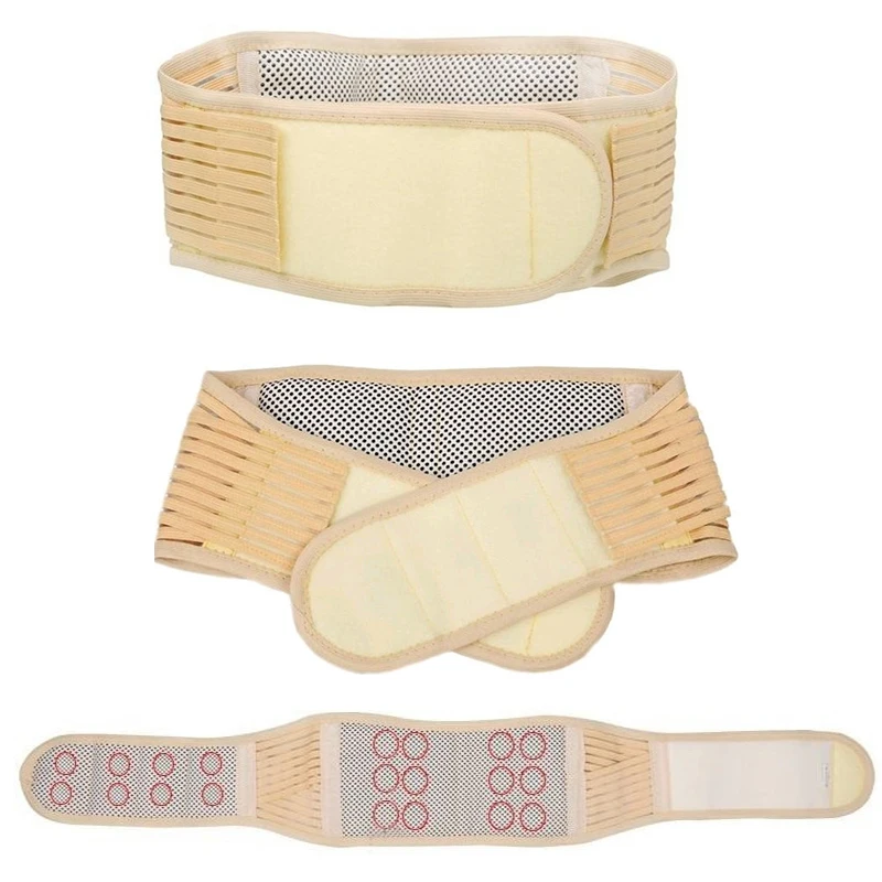 Lumbar Braces Belt Tourmaline Magnetic Therapy Waist Spontaneous Self Heating burning fat abdominal muscle trainer brace support