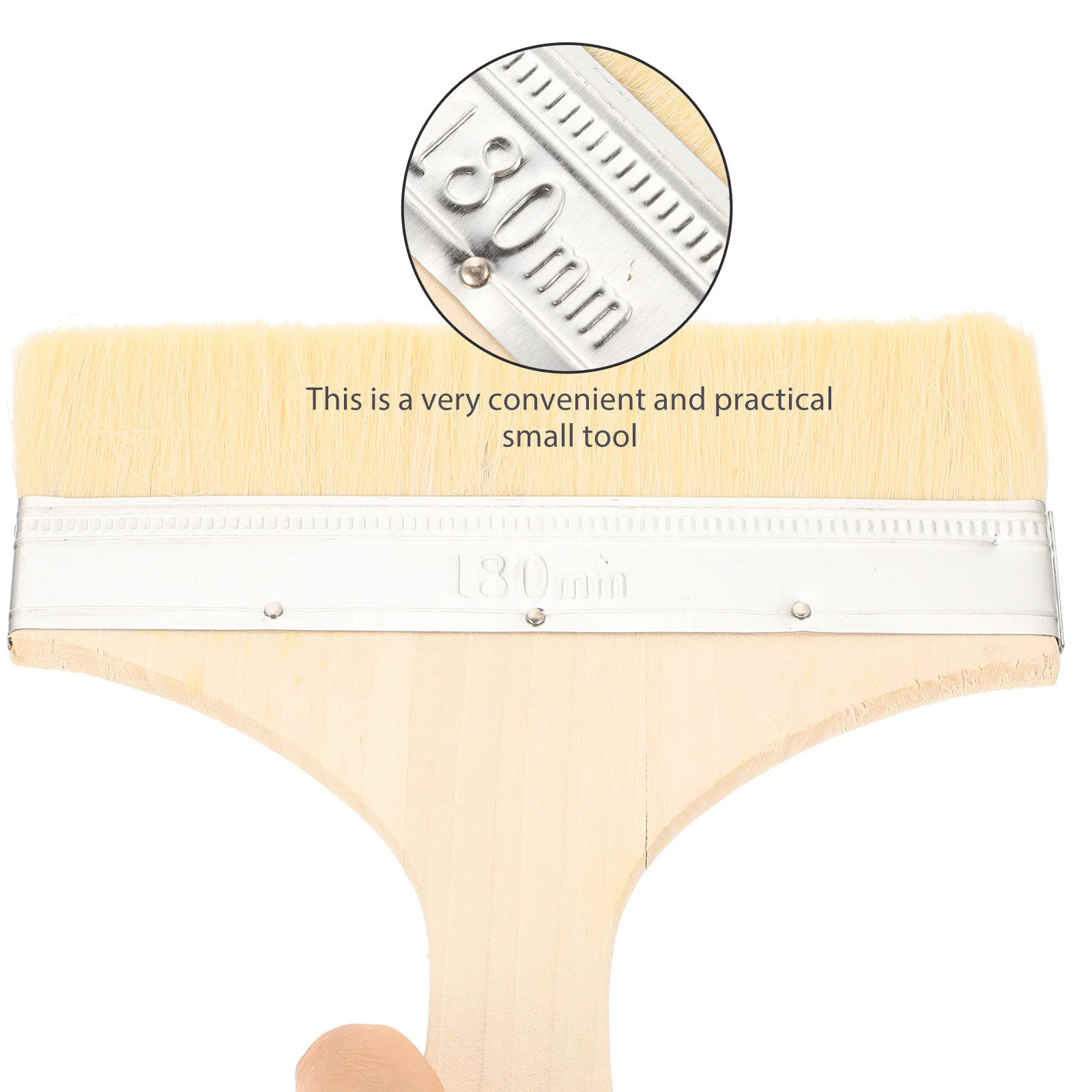 2Pcs Wall Paint Brush Long Handle Wooden Handle Painting Brush Household Cleaning Tool Multifunctional Wall Paint Accessory