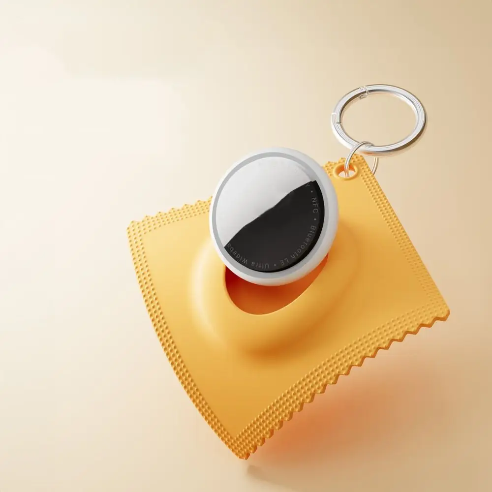 เคสซิลิโคนป้องกันแบบใหม่ ดีไซน์สร้างสรรค์ ขนาดเล็กกะทัดรัด บางเฉียบ พร้อมพวงกุญแจ สำหรับอุปกรณ์ติดตาม Apple AirTag