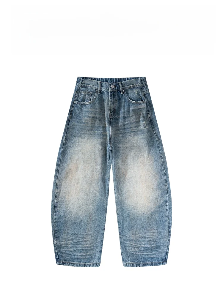 

Men's Jeans Faion High Quali Casual Loose Fit Knife Pants Straight Leg Jeans Cotton Polyester Blend