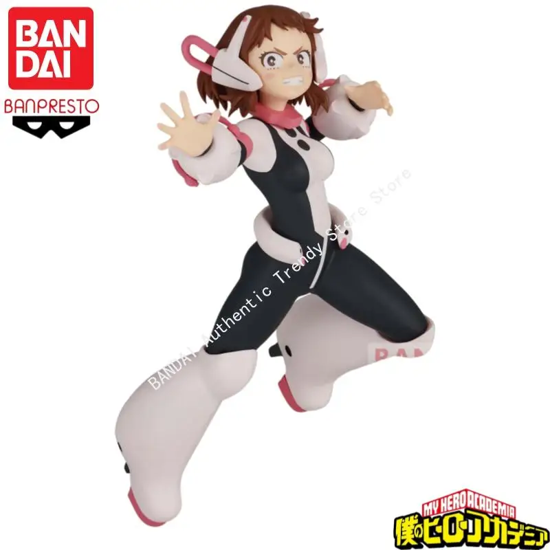 متوفر في المخزون الأصلي بانداي بانبريستو بطلي الأكاديمية Ochaco Uraraka شخصيات أنيمي لعبة مجسمة هدية عيد ميلاد المرآب
