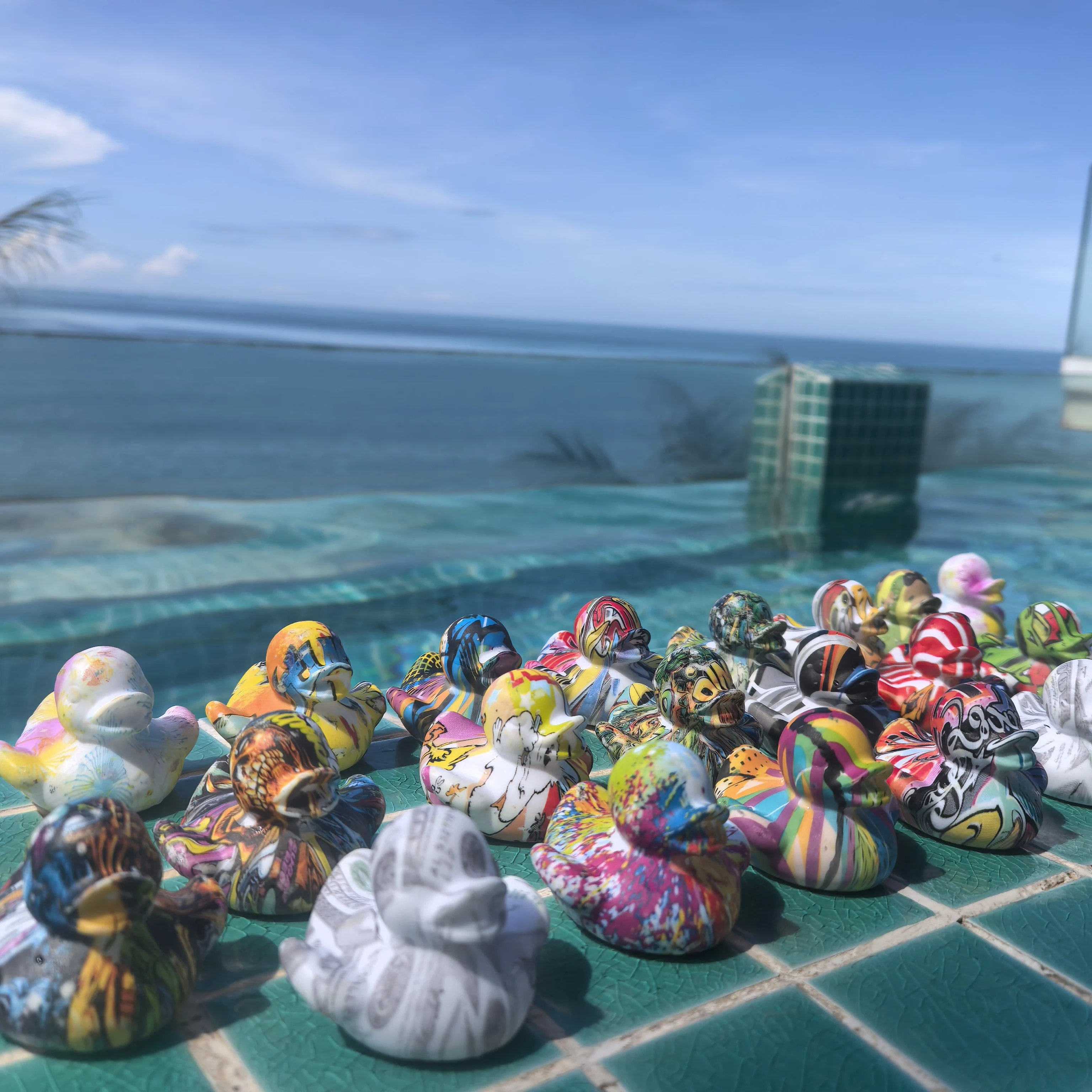 32 шт., комбинированное украшение для приборной панели с уткой для переноса воды, авто орнамент, украшение автомобиля, подарок для водителей, любителей автомобилей