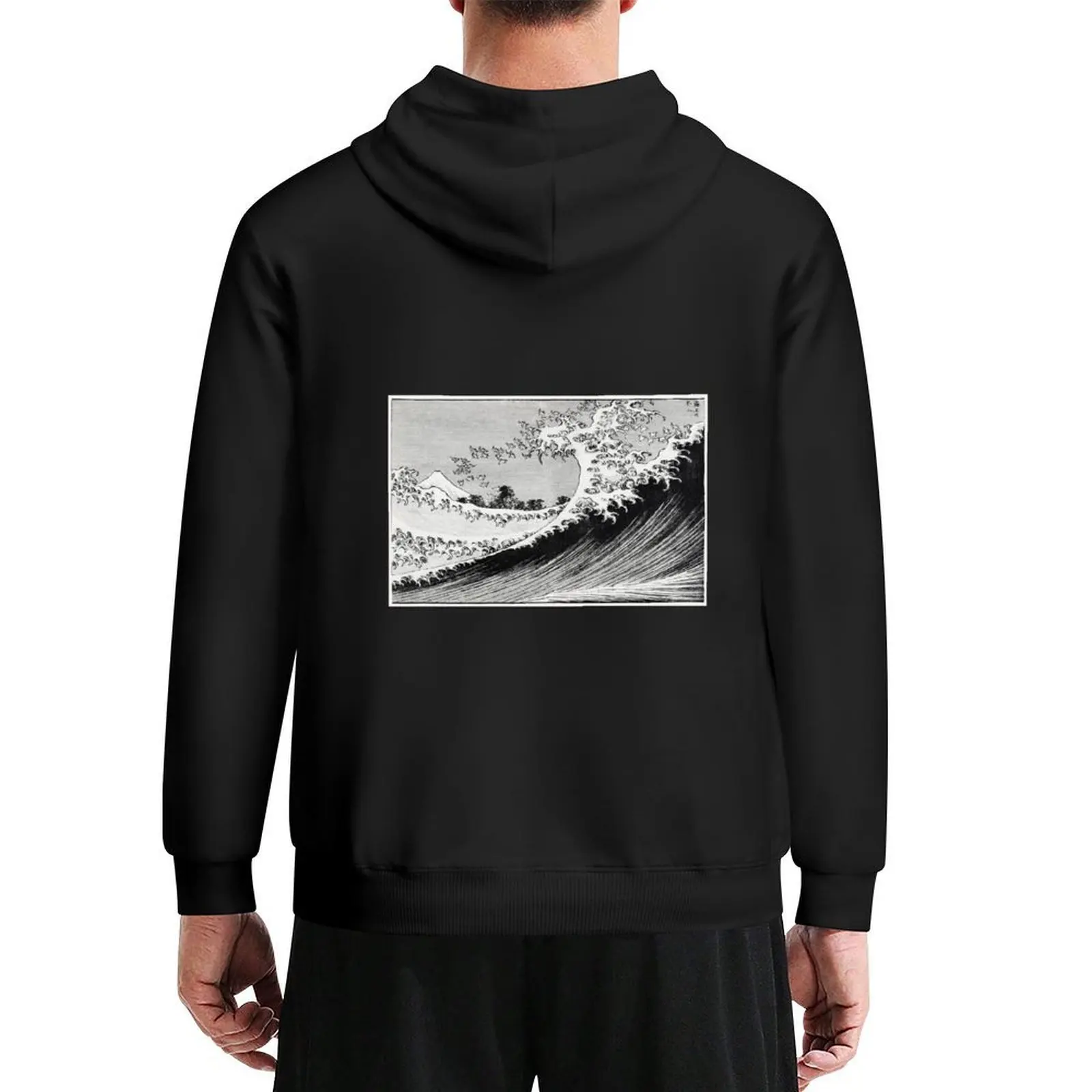 

katsushika hokusai (1760-1849) vintage Japanese Hoodie male clothes aesthetic clothing men's sweat-shirt set hoodies for men