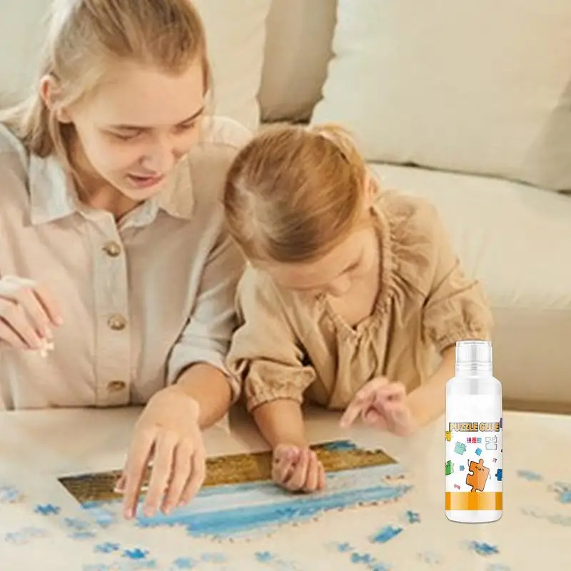 Puzzles Glue Sponge Head Applicator Puzzle Glue Water-Soluble Jigsaw Puzzles Glue With Strong Adhesive For Paper And Wood Crafts