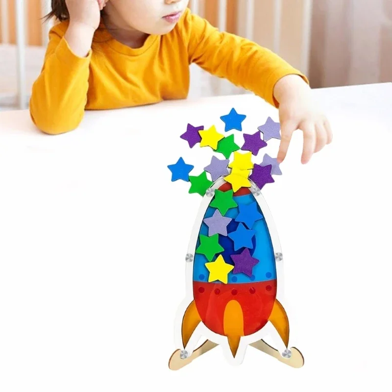 Детская банка с наградами в виде звезд Детская мотивационная банка с наградами Банка с ракетами Банка с наградами Домашние и за