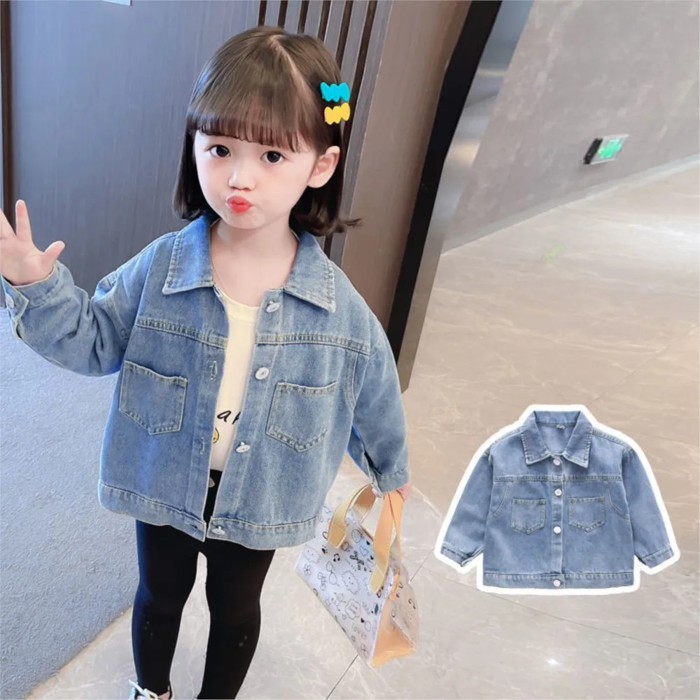 

2025 new spring autumn summer Girls Kids Boys Denim shirt comfortable cute baby Clothes Children Clothing