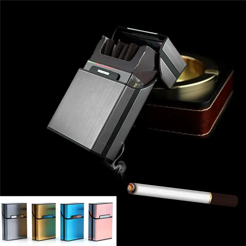 New Cigarette Cigar Pocket Container Storage Pack Light Aluminum for Case Box Ho Dropship