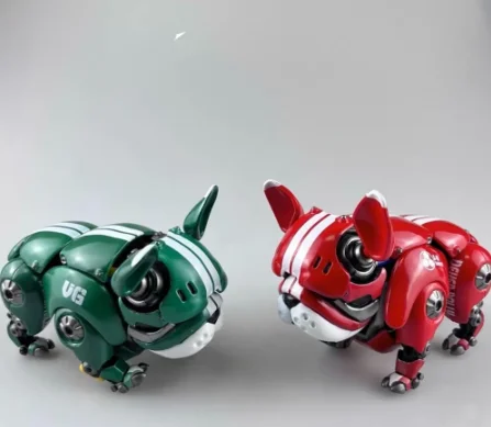 

【Big Discounts】KO HWJ RAMBLER Mechanical Bulldog Red Green Color Robot Dog KO Version Decoration Action Figure IN STOCK