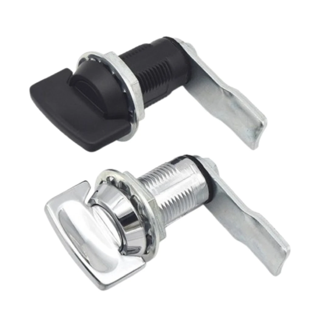 

One-piece handle cylindrical rotating tongue lock distribution cabinet and electrical box rotary door