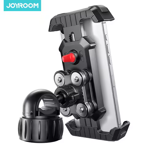 Joyroom Anti-Shake Bike Phone Holder Quick Install Bicycle Motorcycle Phone Mount with Vibration Dampener for 4.7-7" Phones
