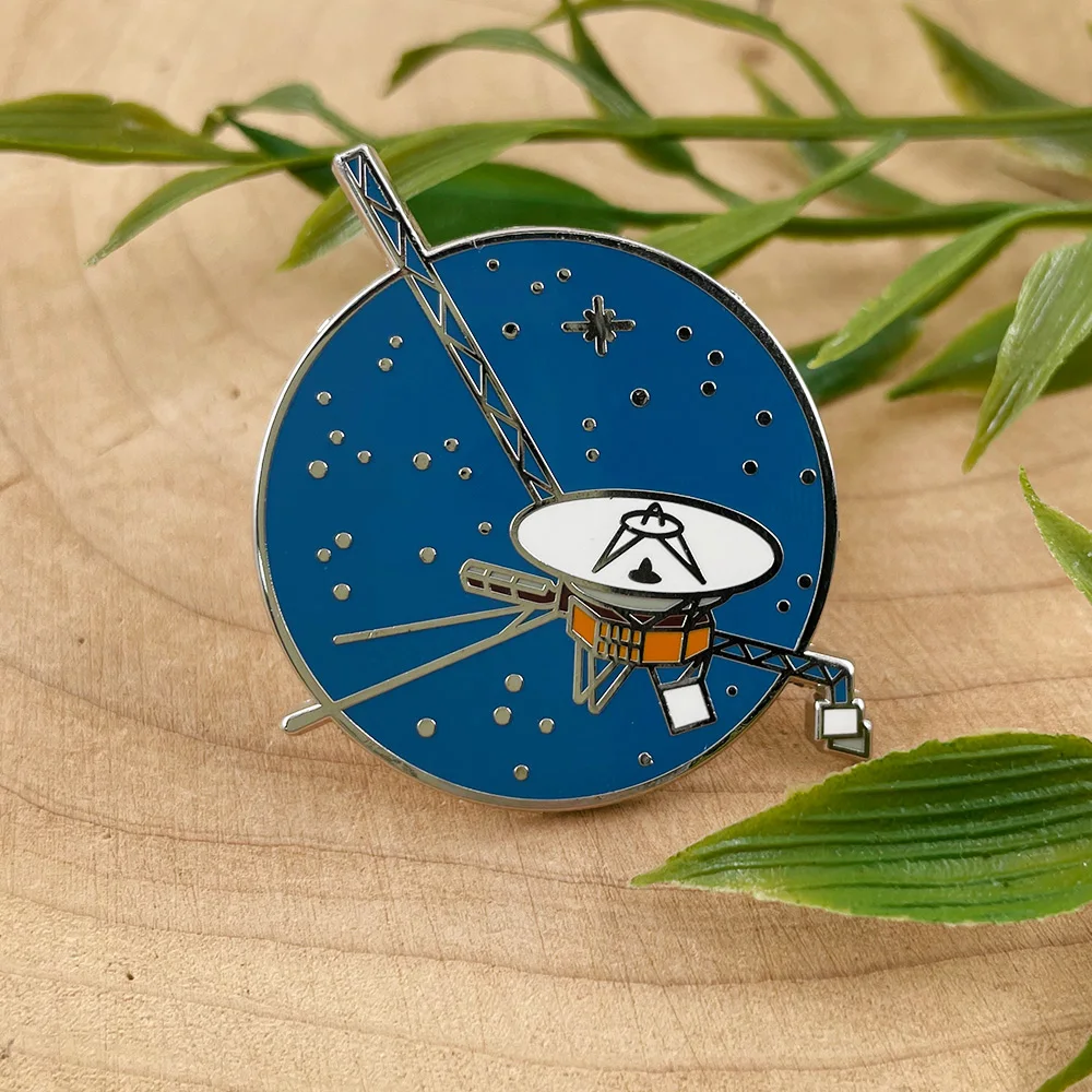 Voyager Program Enamel Pin Voyager Space Probe Badge Brooch Jewelry Backpack Accessory Gifts