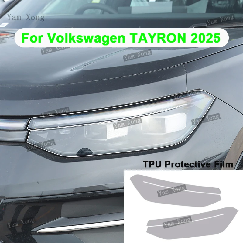 

For Volkswagen TAYRON 2025 Headlight Protective Film PPF Cover Anti Scratch Shield Transparent Lens Protection Repair Stickers